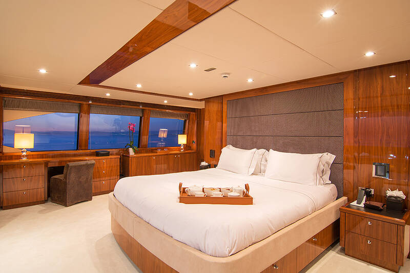 Master cabin on upper deck