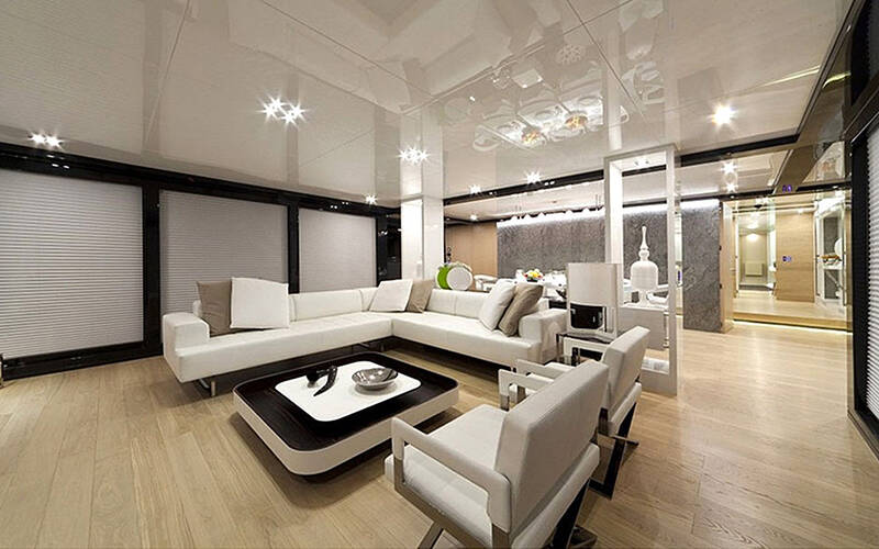 The salon on the main deck
