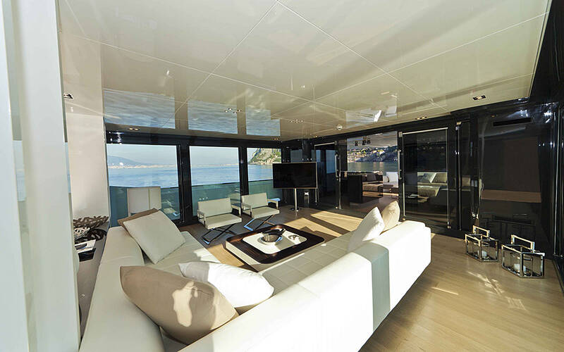 The salon on the main deck