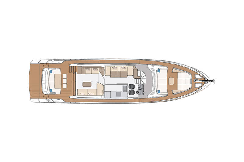 Main deck - Enclosed galley layout