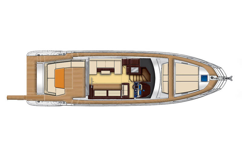 Main deck (standard) Azimut 55S