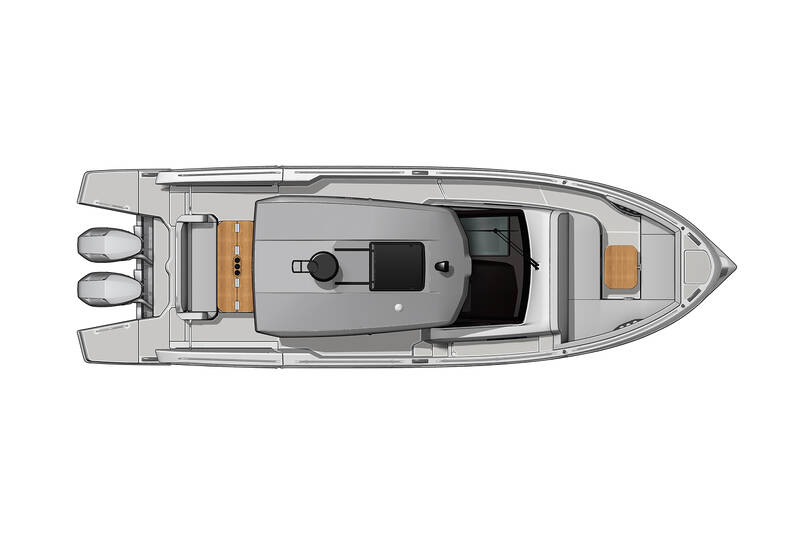 Top view with hard top